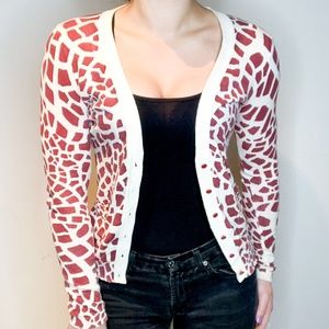 Volcom Giraffe Print Cardigan